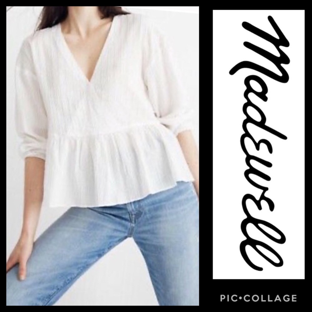 Madewell Metallic Striped Flowy Drop Waist…